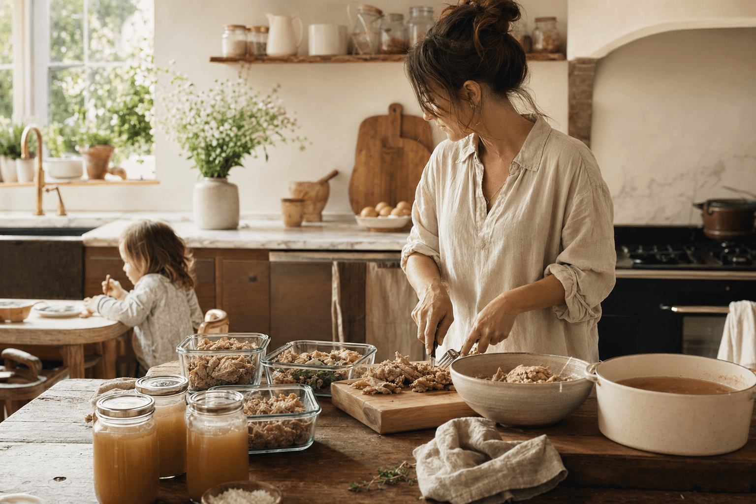 The Busy Parent's Guide to Whole Food Nutrition — meal prep busy parents nutrition