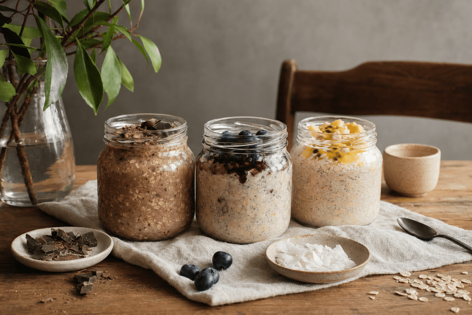 Organised Overnight Oats: 3 Variations