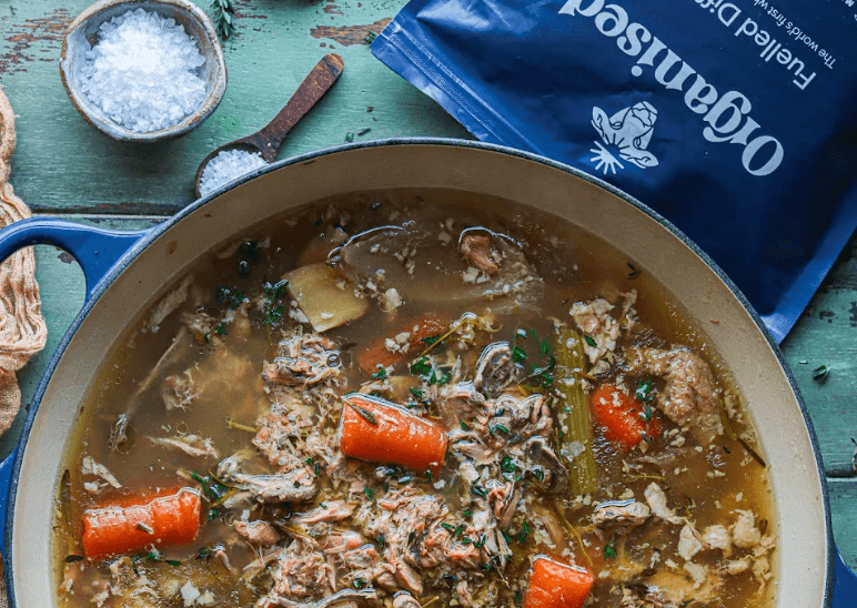 Hearty bone broth soup recipe