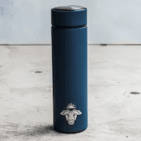 Organised stainless steel shaker bottle
