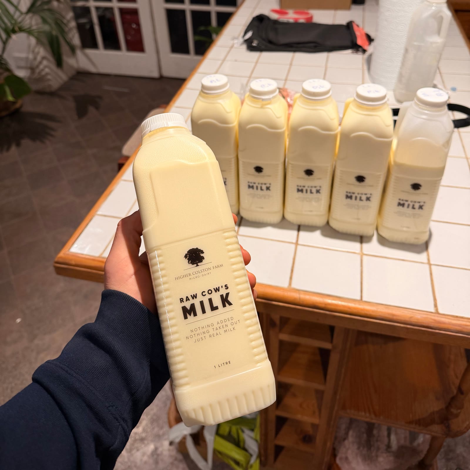 Bottles of milk
