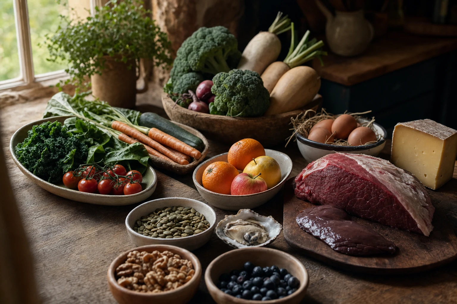 Comparison of micronutrient density across different plant and animal foods