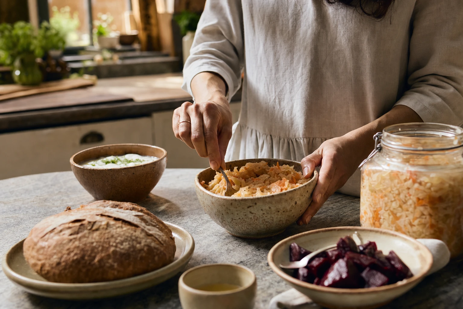Food in stomach: digested vs fermented