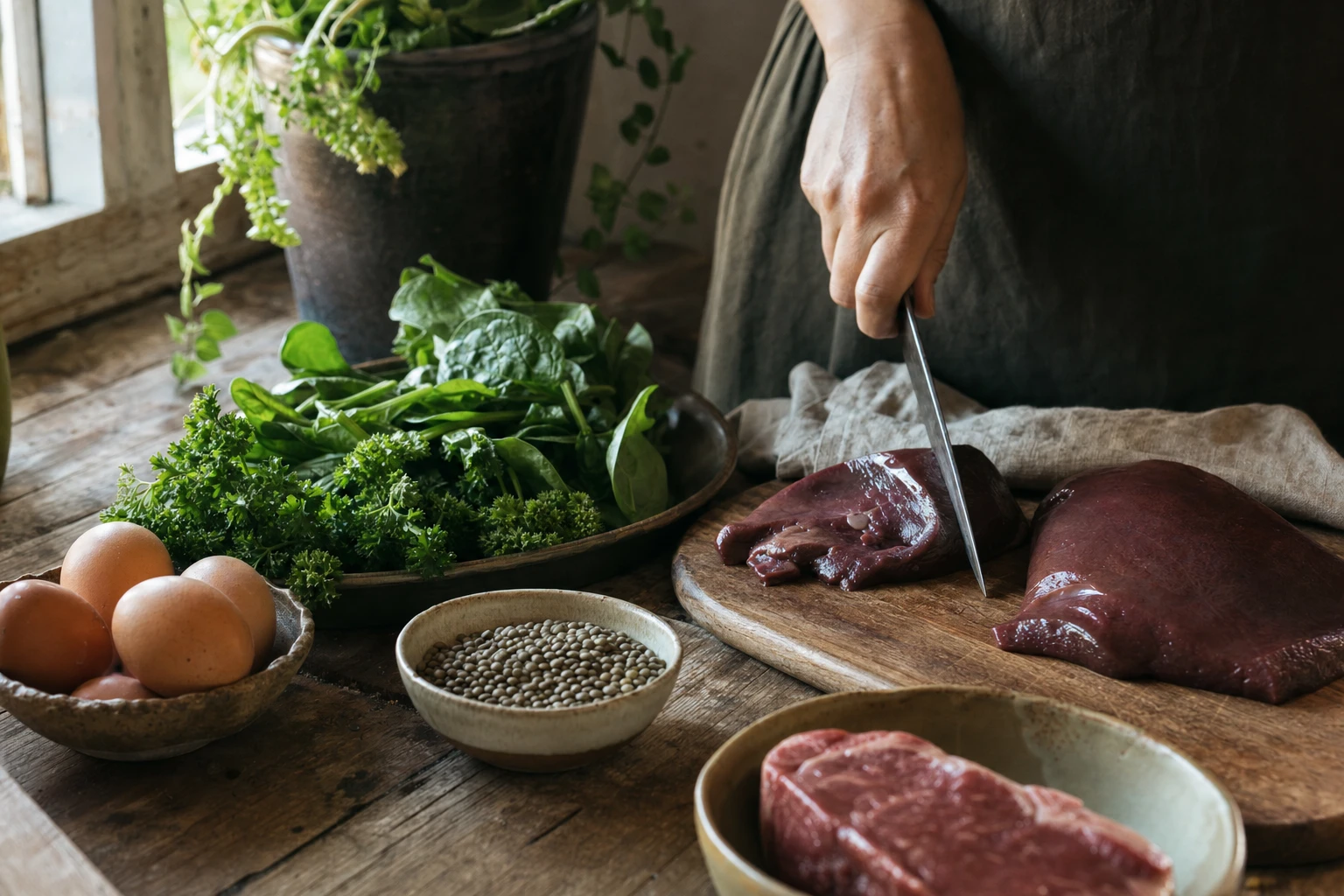 Iron-rich foods and ferritin levels