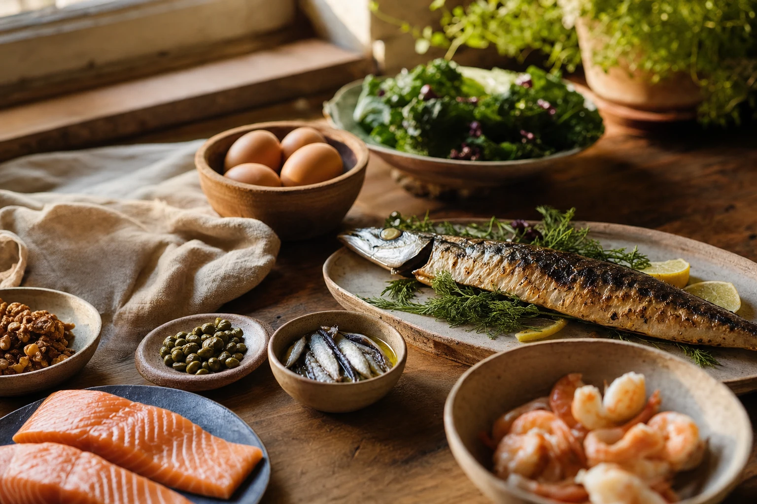 Omega-3 rich foods and brain membrane structure