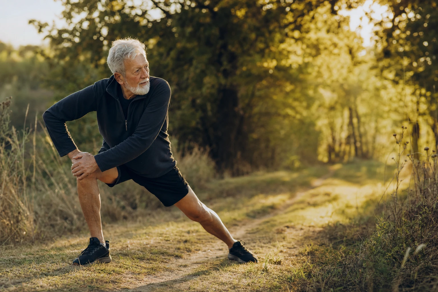Active older adult in natural setting