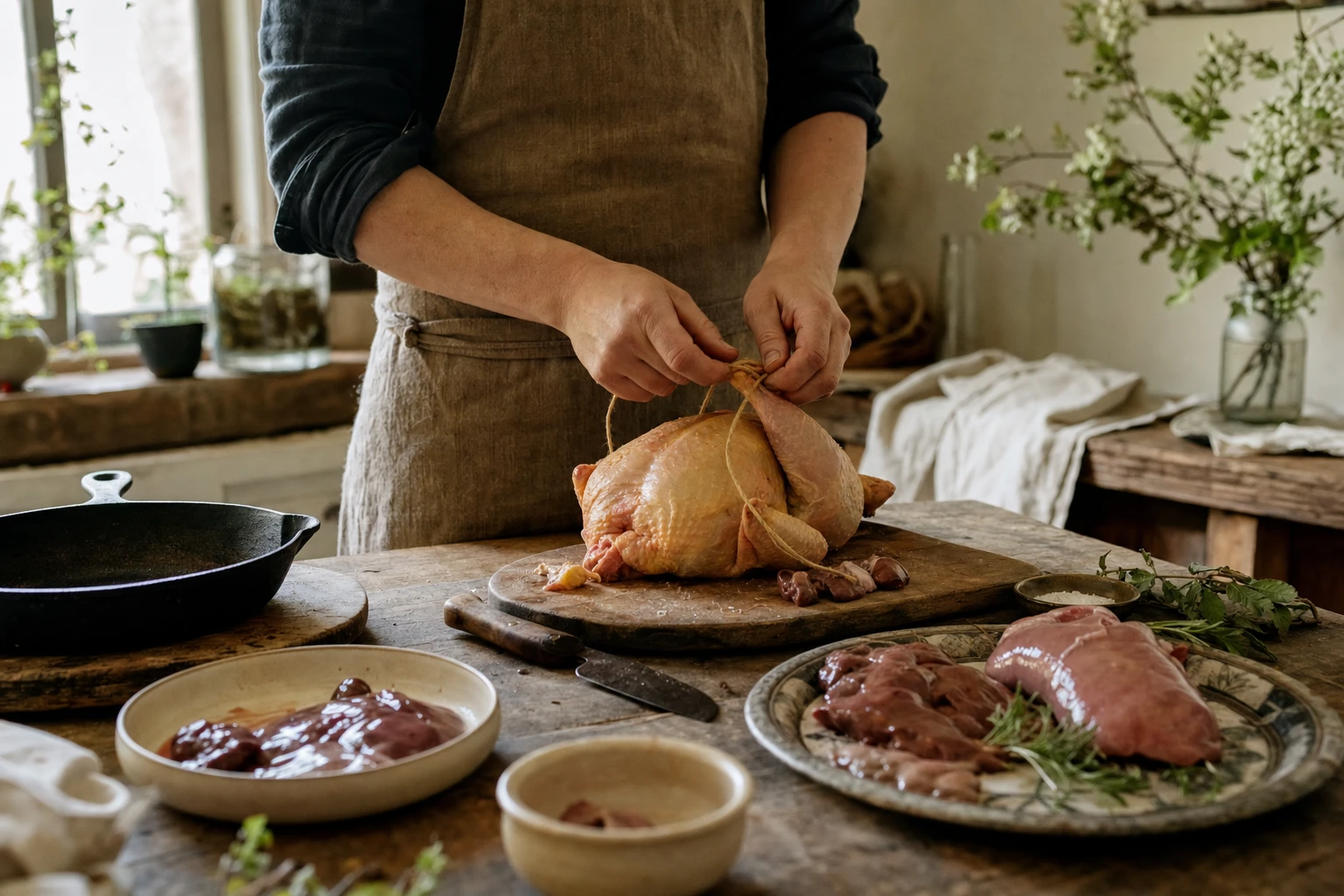 Whole animal preparation or nose-to-tail meal