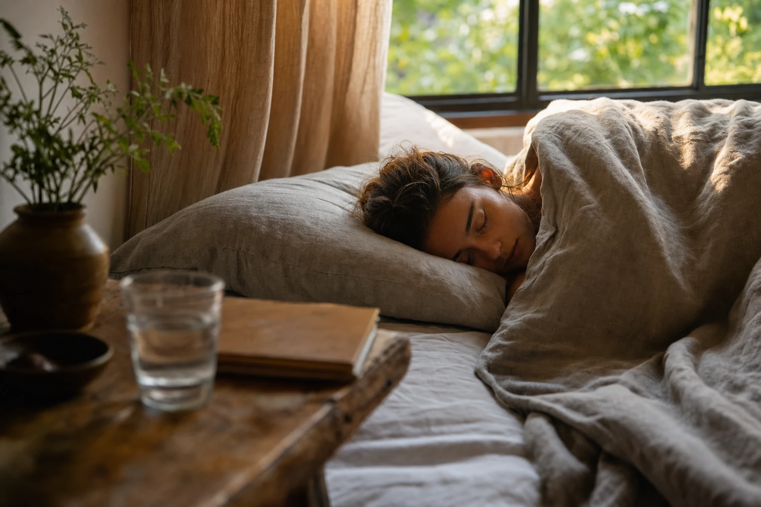 Person sleeping, representing recovery and sleep as critical to athletic performance