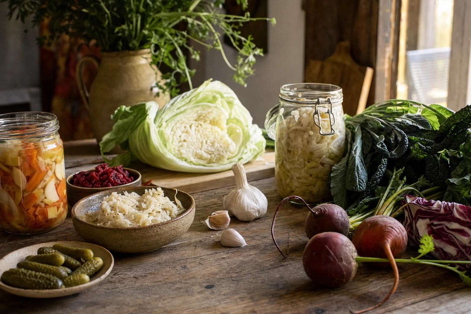 Healthy gut bacteria versus dysbiotic gut with candida