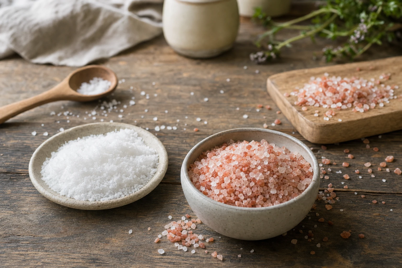 Salt mineral comparison chart