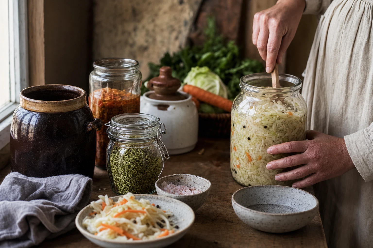 Fermentation process in colon producing short-chain fatty acids