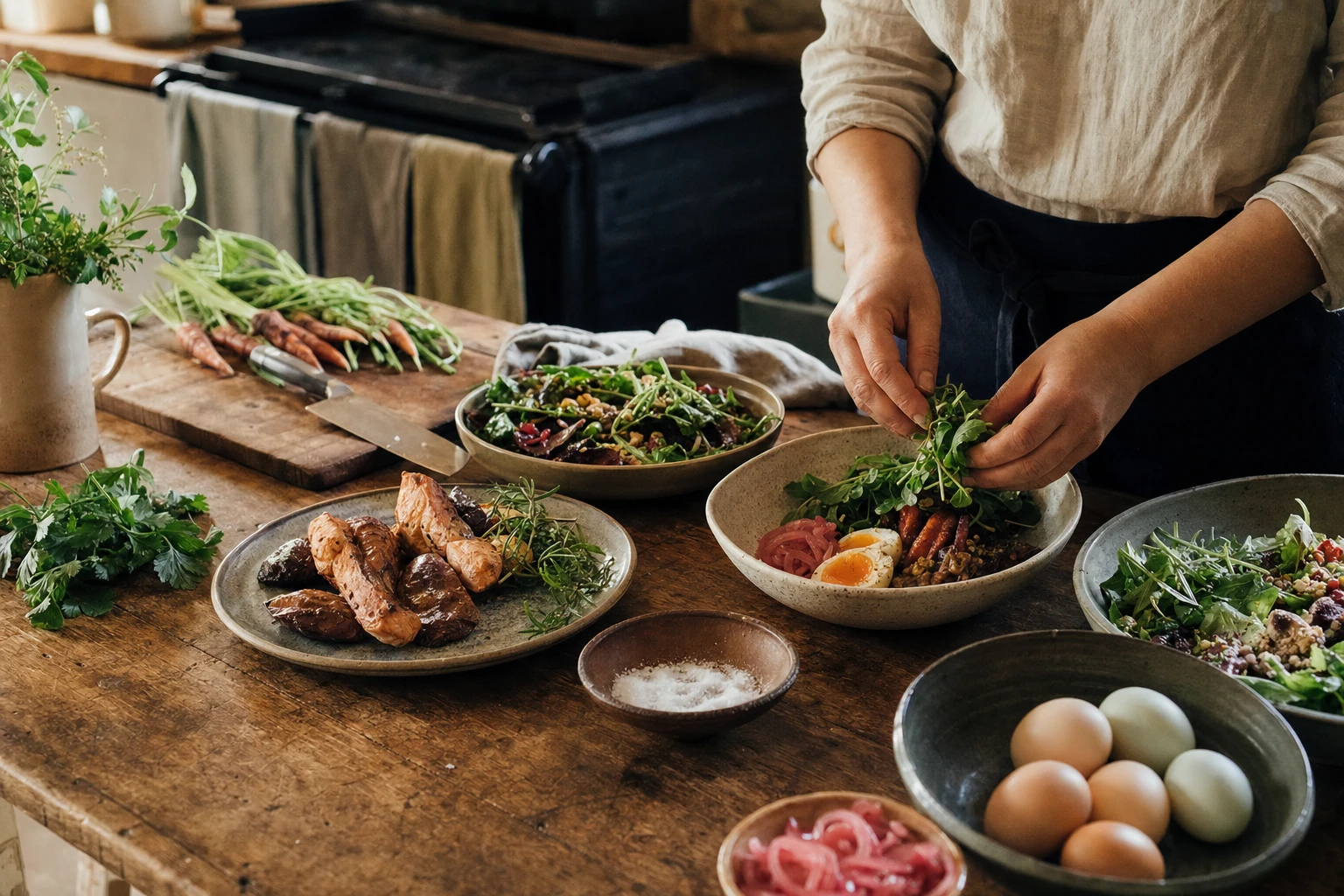 Meal prep examples with hormone-supporting foods