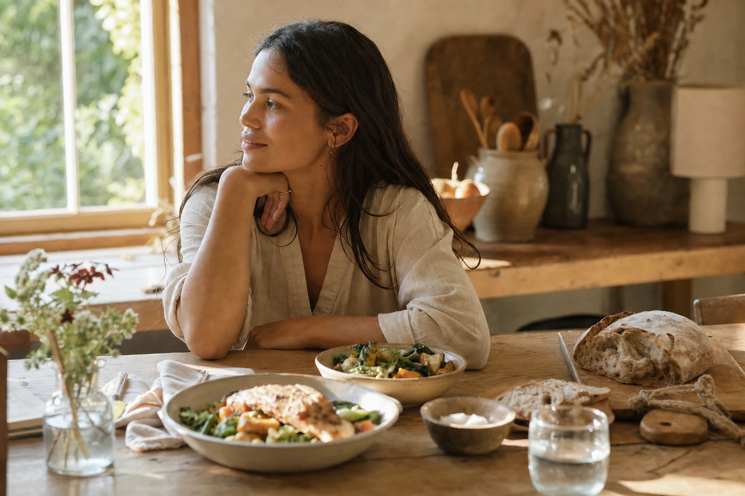 Before-and-after showing skin improvement from dietary changes