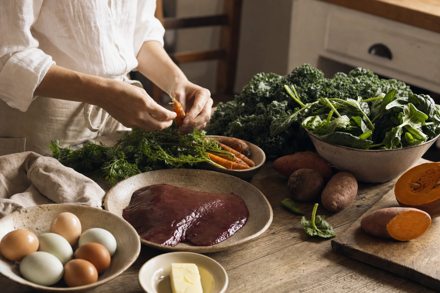 Retinol-rich foods comparison