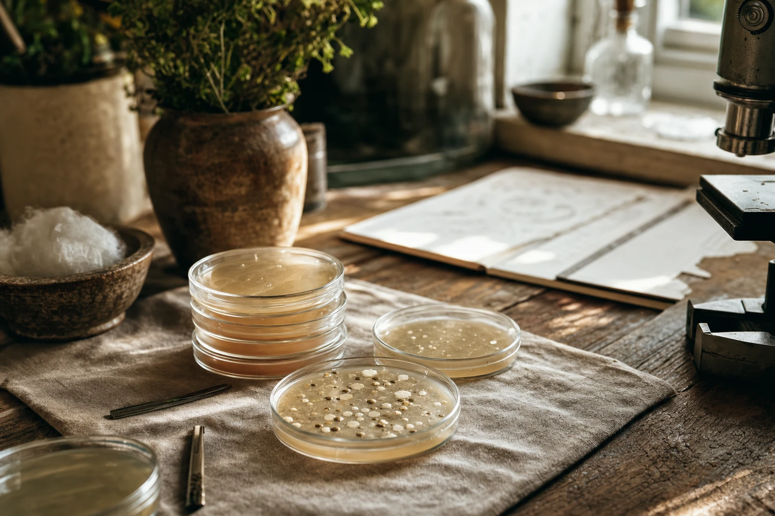 A culture plate or petri dish (illustrative)