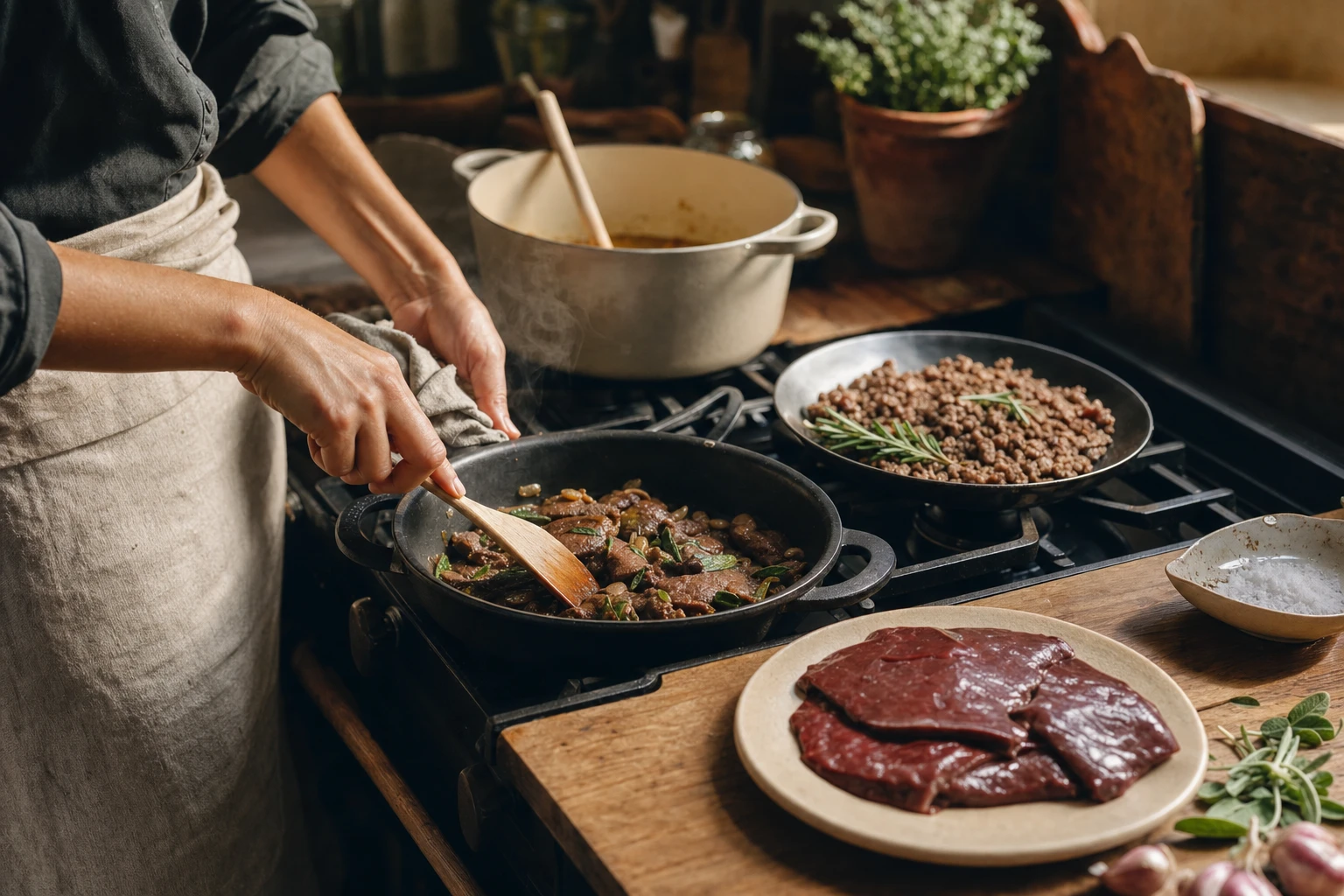 Different preparation methods for organ meats