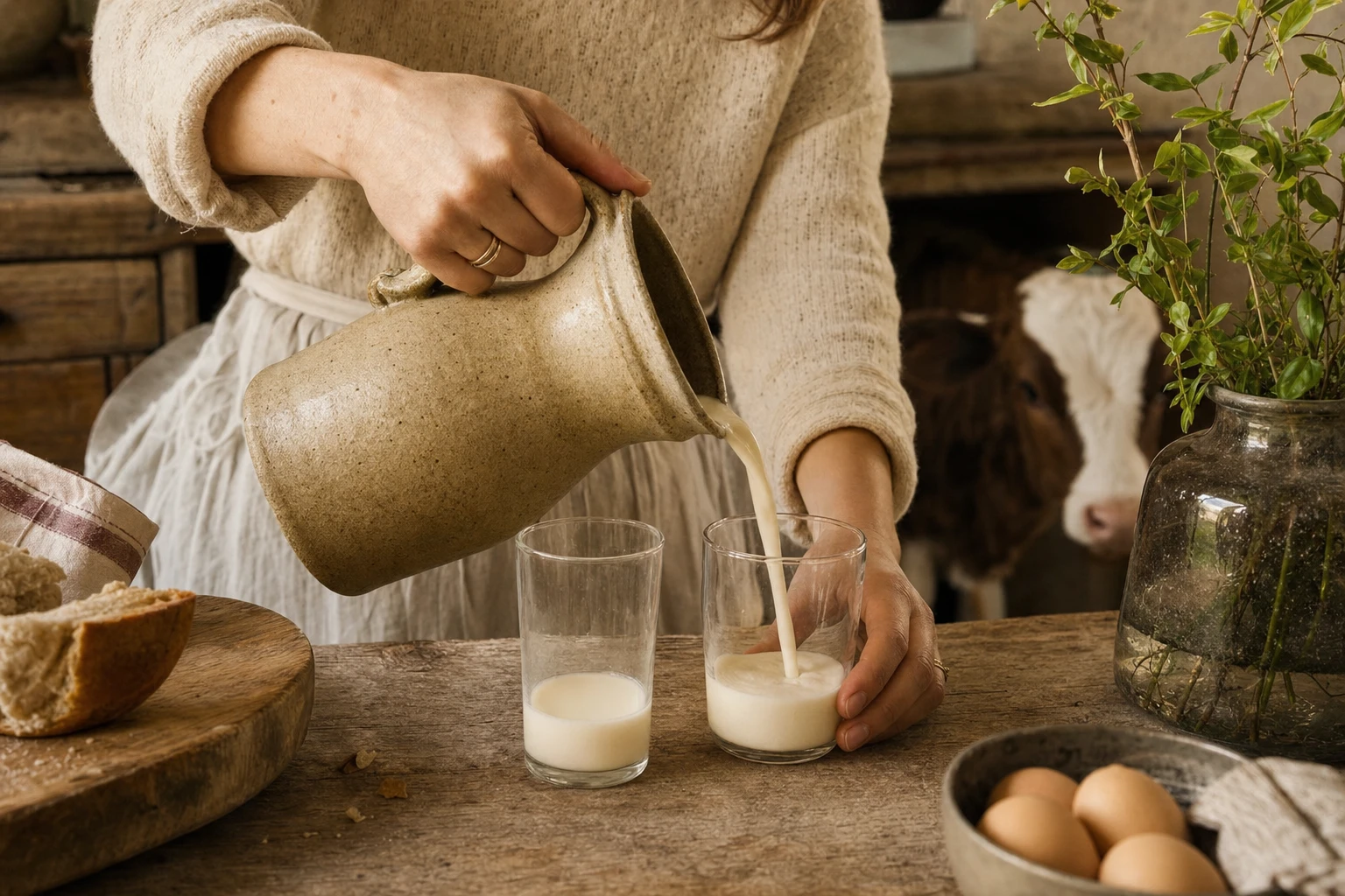 Lactose content comparison: colostrum vs milk