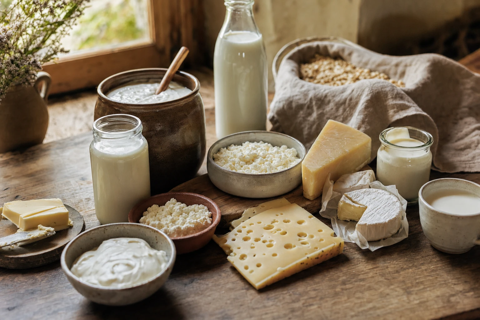 Comparison of lactose content across dairy products