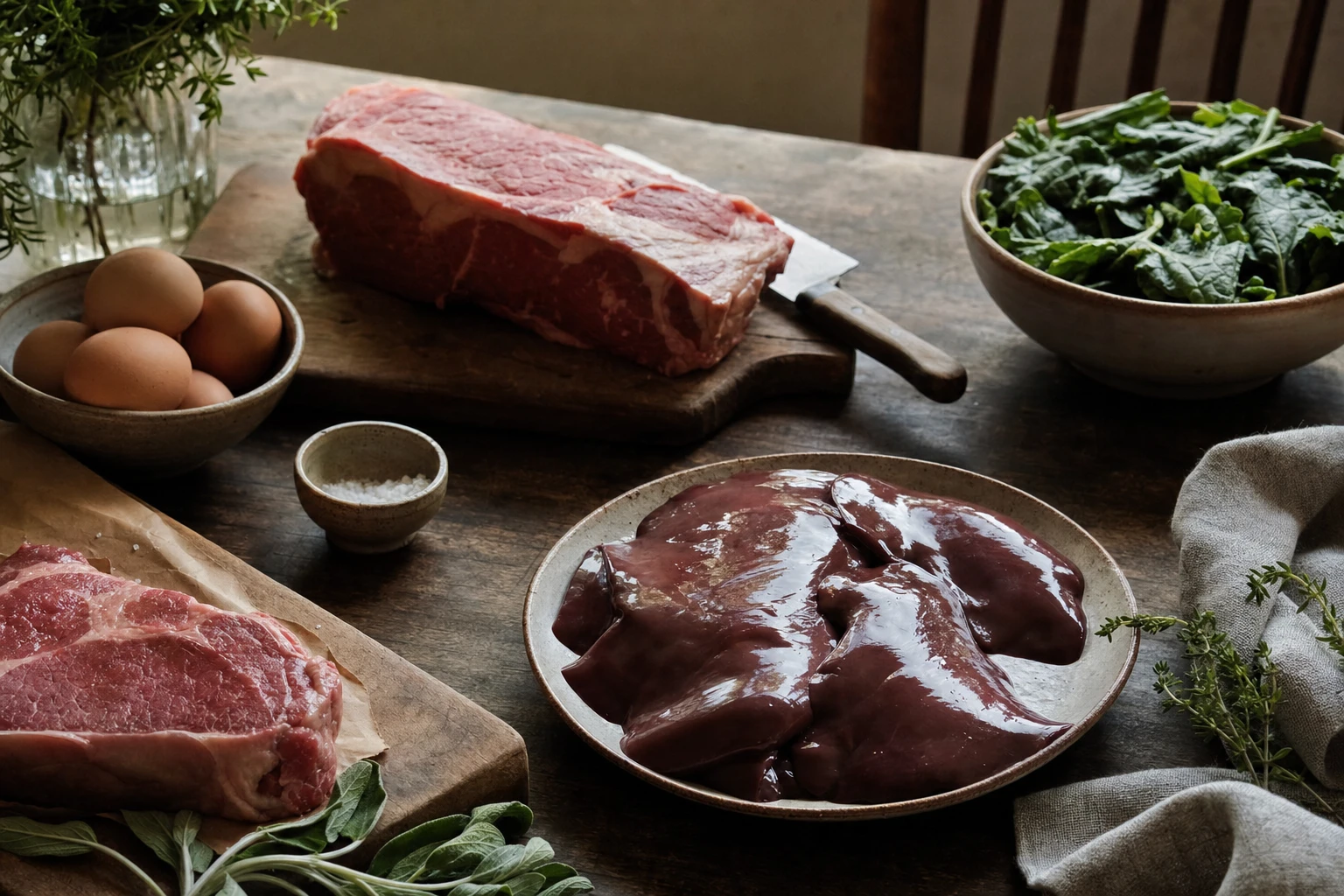 Mineral and nutrient density of liver vs muscle meat