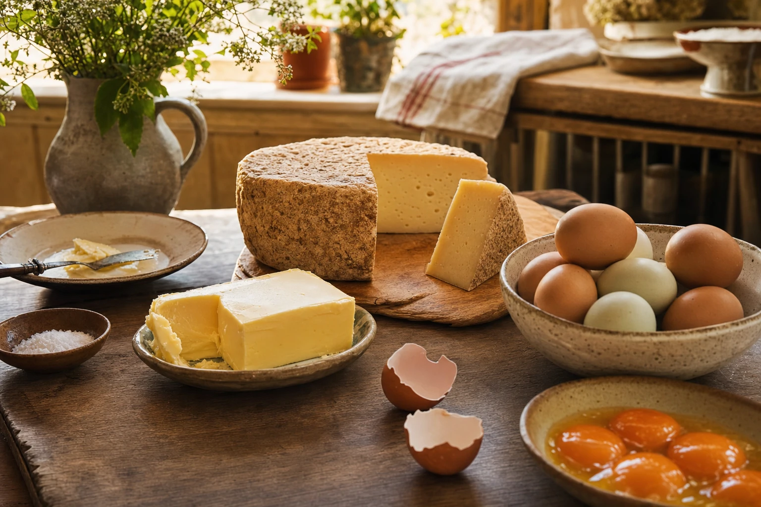 Grass-fed butter, cheese, egg yolks