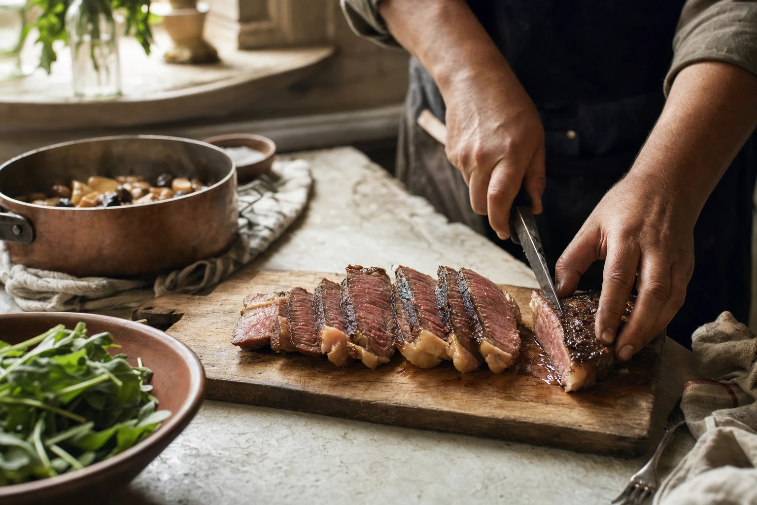 Steak with visible nutrients vs isolated powder