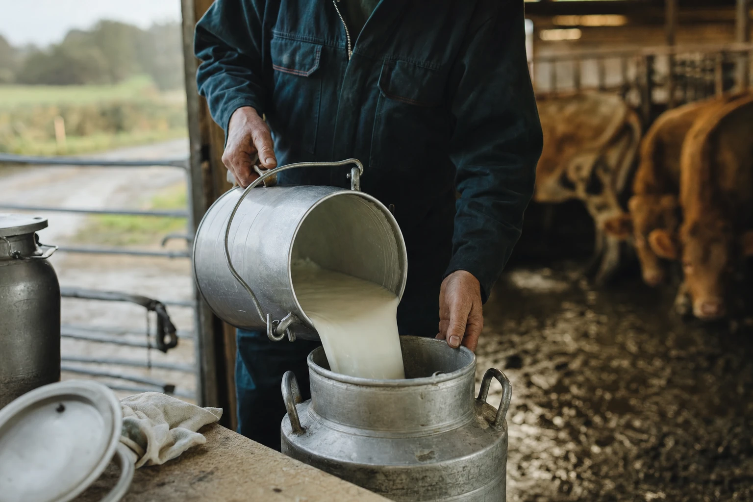 Local farm where raw milk is sourced and sold