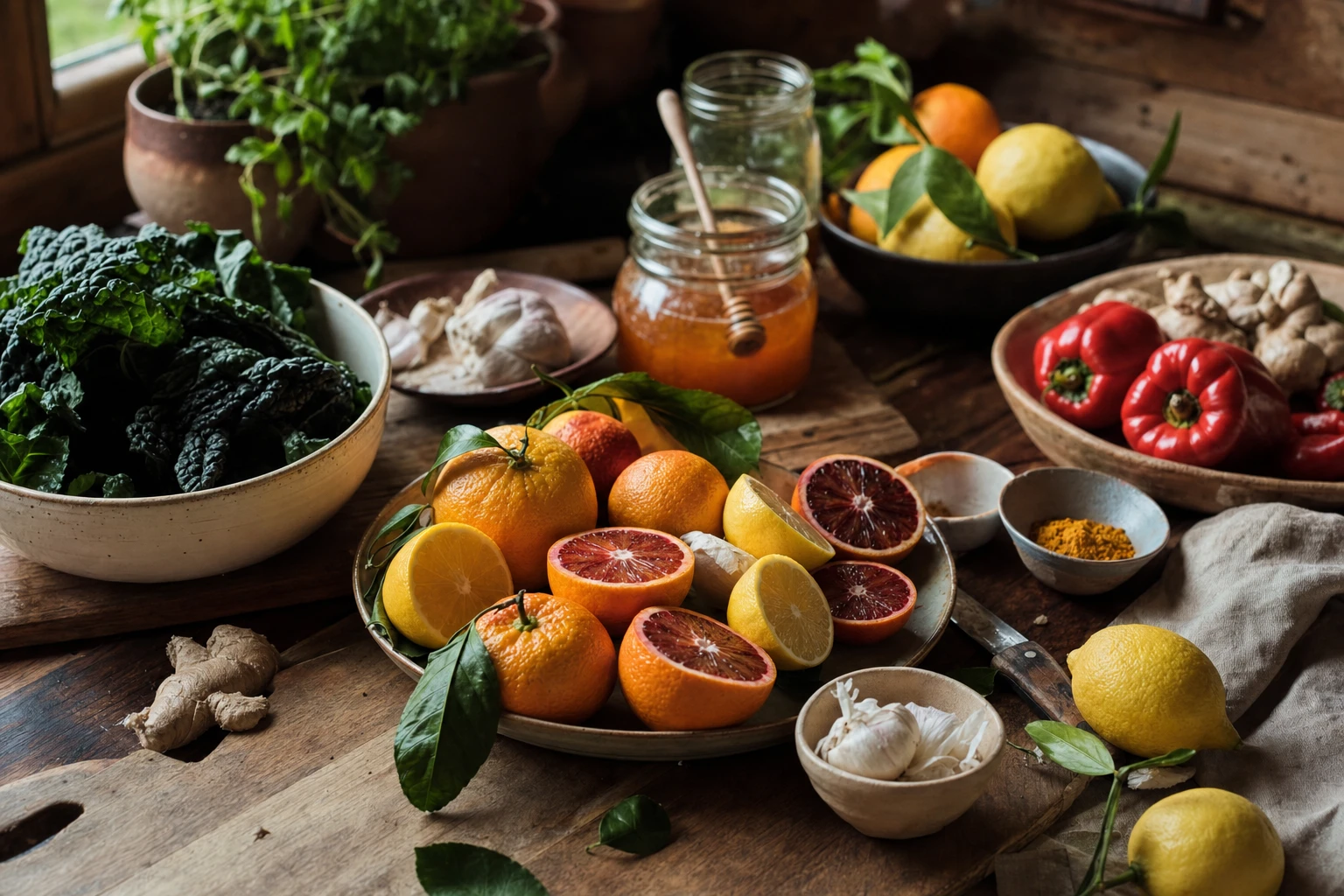 Remedies for cold and flu, zinc, vitamin C sources