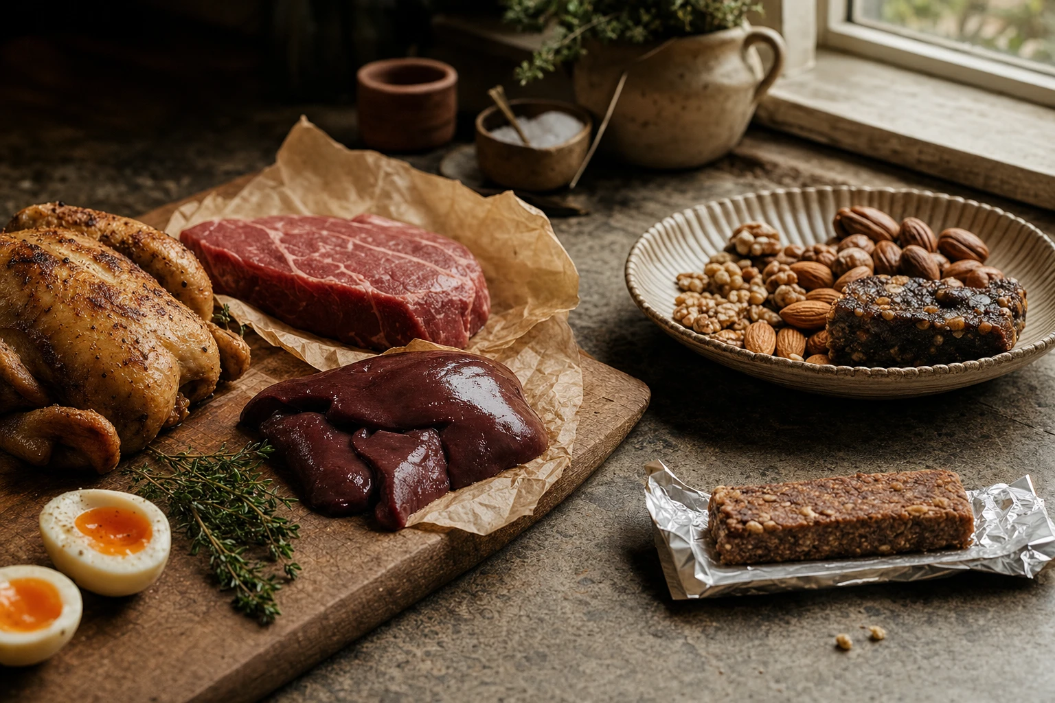 Before and after comparison of gut health on whole foods versus processed bars