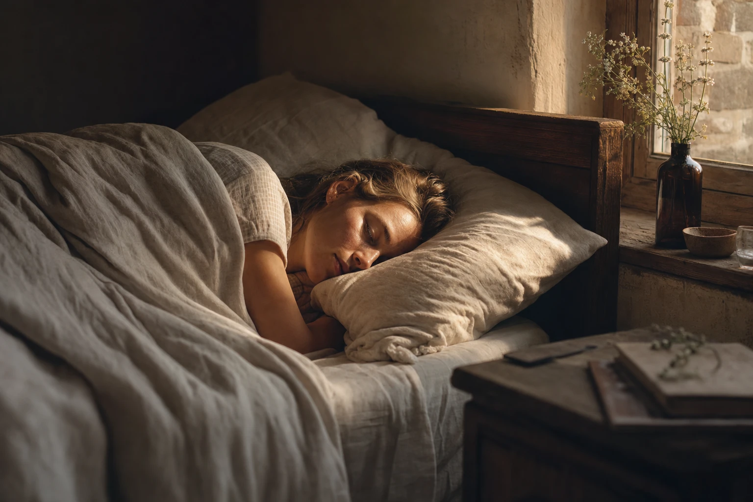 Brain showing neurotransmitter activity during sleep