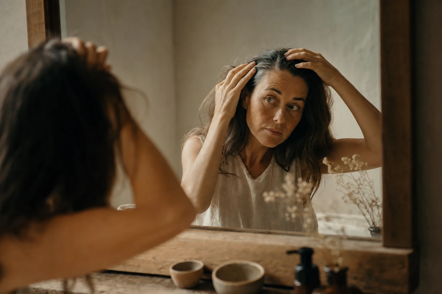 Hair thinning and growth cycle changes with age