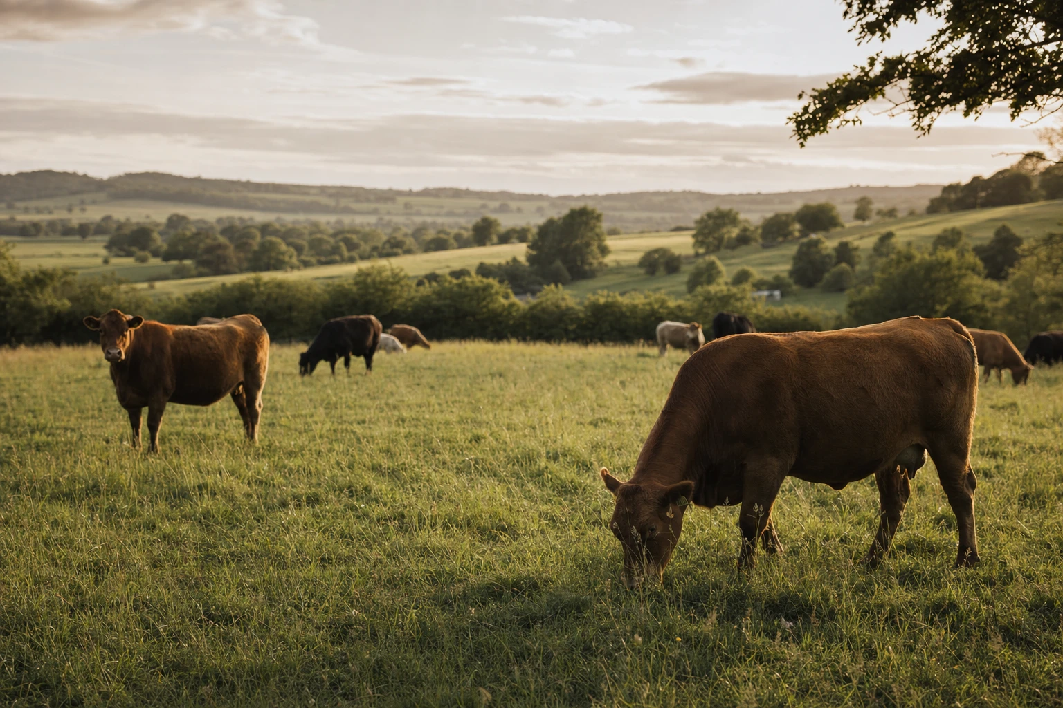 A grassed paddock or field