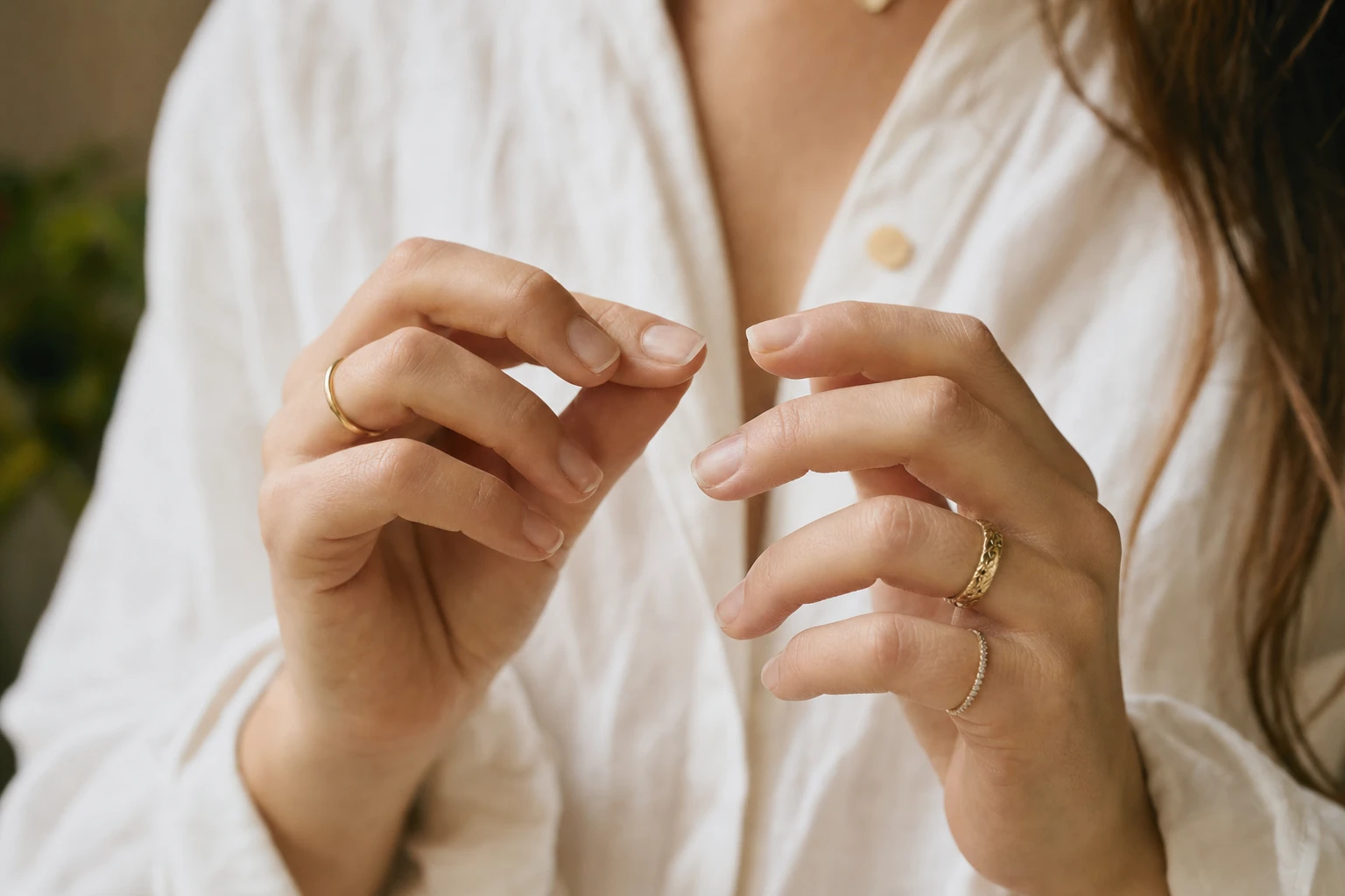 Skin texture or nail strength, side-by-side