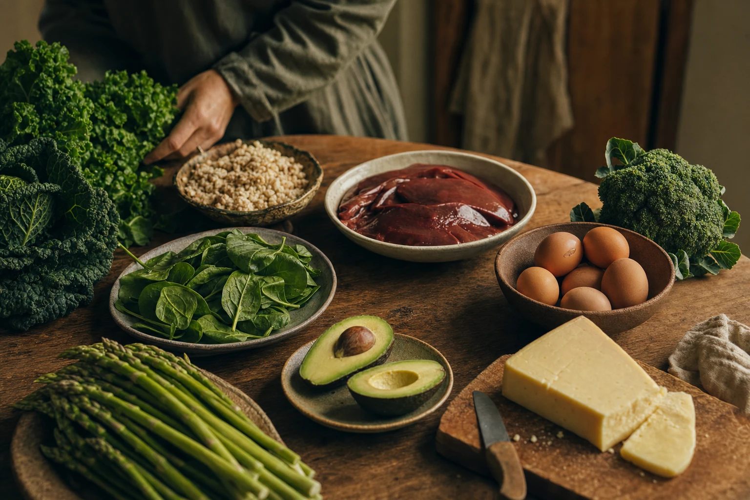Molecular structure comparison of folic acid and folate side by side